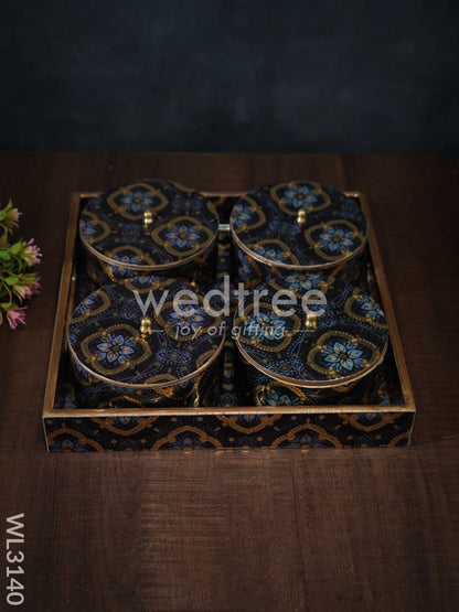 Digital Printed Containers with Tray Set