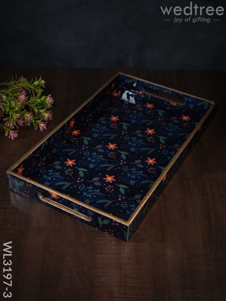 Digital Printed Floral Tray