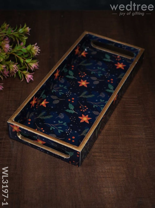 Digital Printed Floral Tray