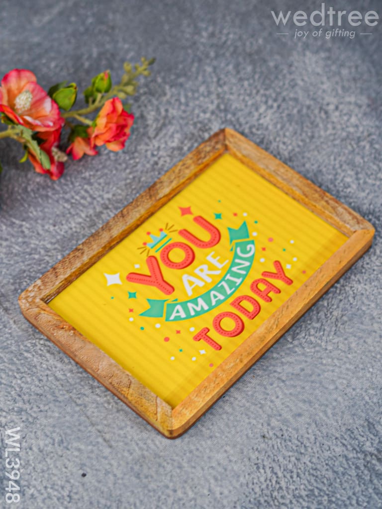 Digital Printed Wooden Rectangular Platter