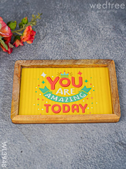 Digital Printed Wooden Rectangular Platter