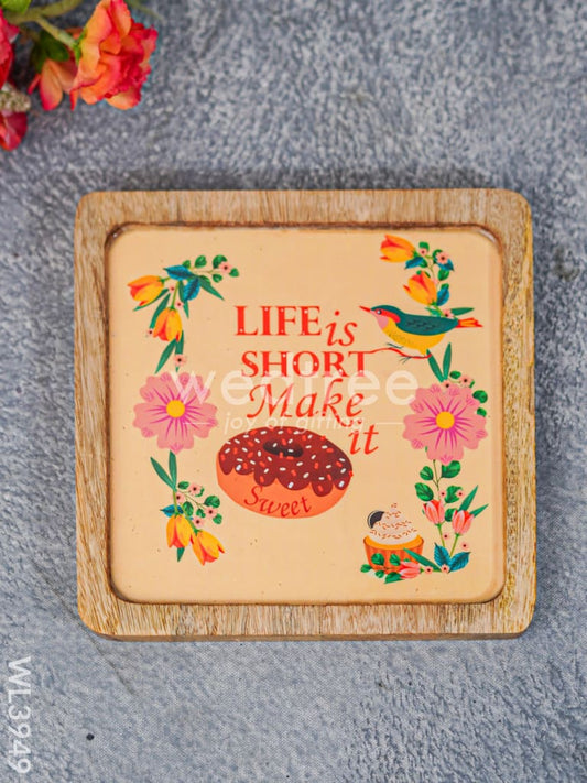 Digital Printed Wooden Square Platter