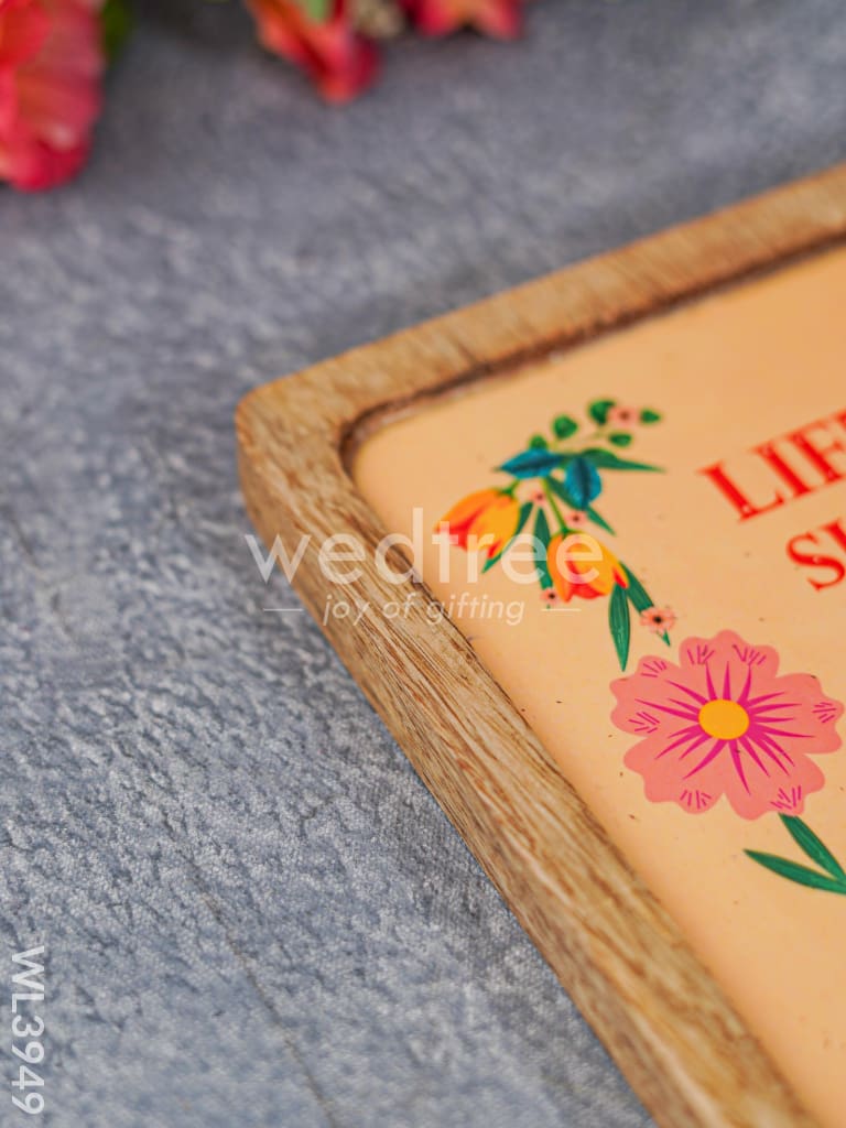 Digital Printed Wooden Square Platter