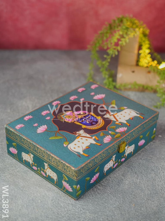 Dry Fruit Box ft. Shrinathji & 4 Glass Jars