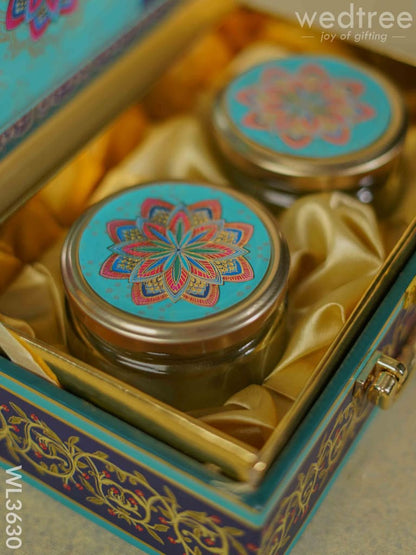 Dry Fruit Box with 2 Glass Jars