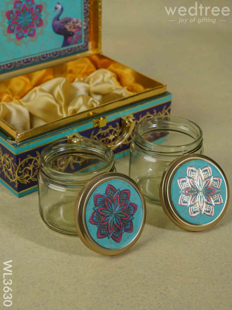 Dry Fruit Box with 2 Glass Jars