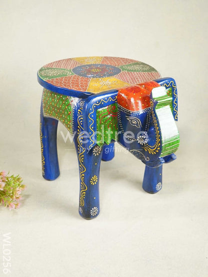 Elephant stool - 12 inch (Antique Blue)