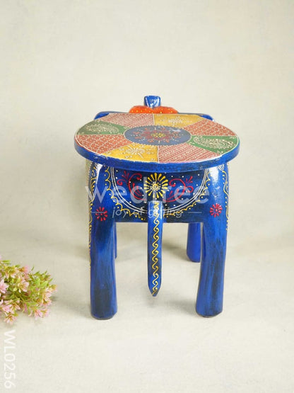 Elephant stool - 12 inch (Antique Blue)