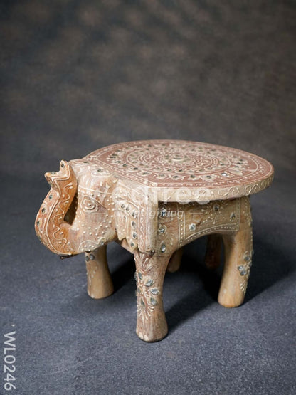 Elephant stool - 6 inch (White)