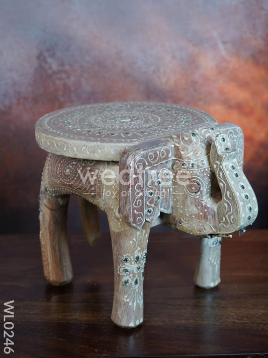 Elephant stool - 6 inch (White)