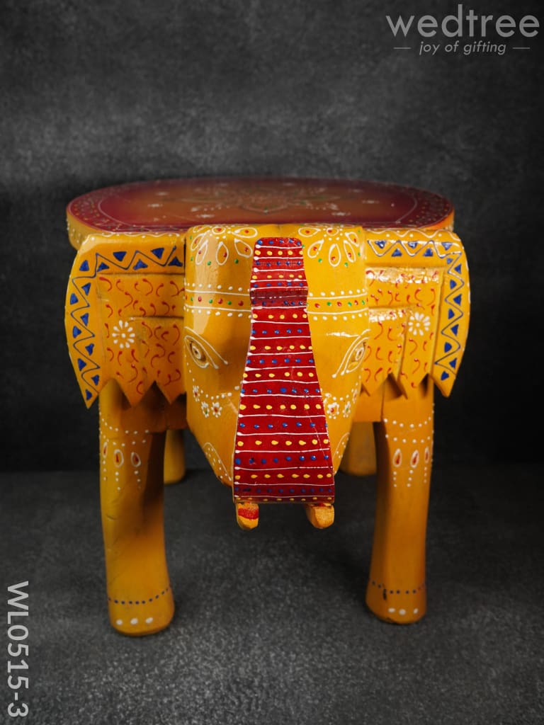 Elephant stool - (Red and Orange)