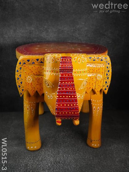 Elephant stool - (Red and Orange)