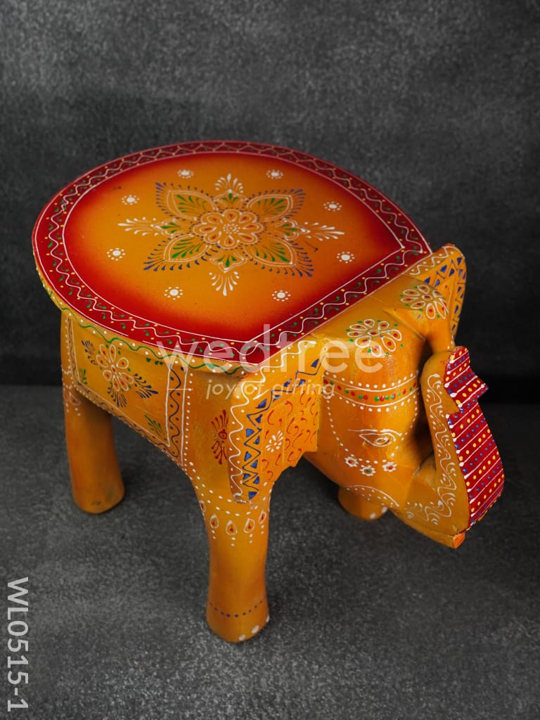 Elephant stool - (Red and Orange)