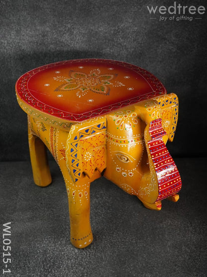 Elephant stool - (Red and Orange)