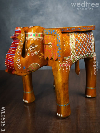 Elephant stool - (Red and Orange)