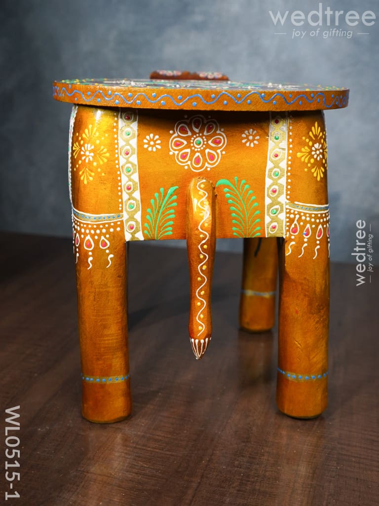 Elephant stool - (Red and Orange)