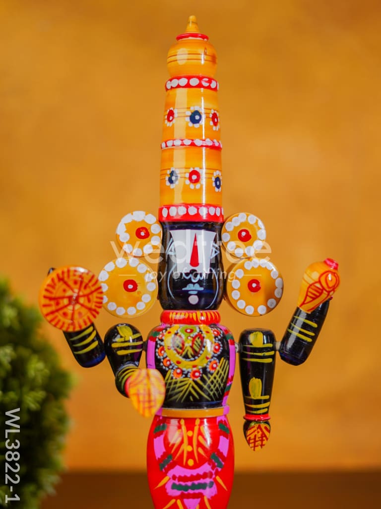 Etikoppaka Toy - Tirupathi Balaji - 13 inch