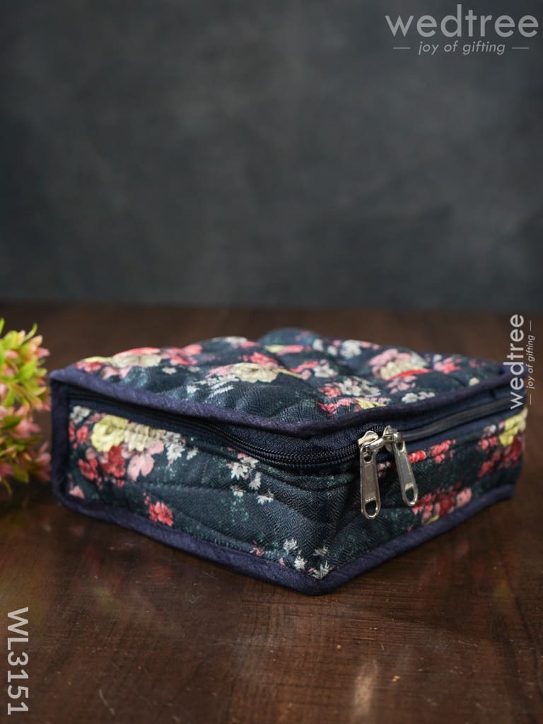 Floral Designed Jewel Pouch ( 7x6 )