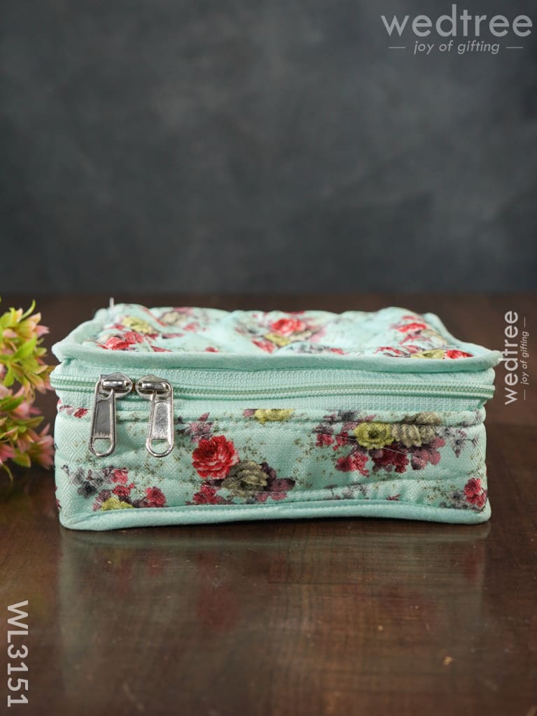 Floral Designed Jewel Pouch ( 7x6 )