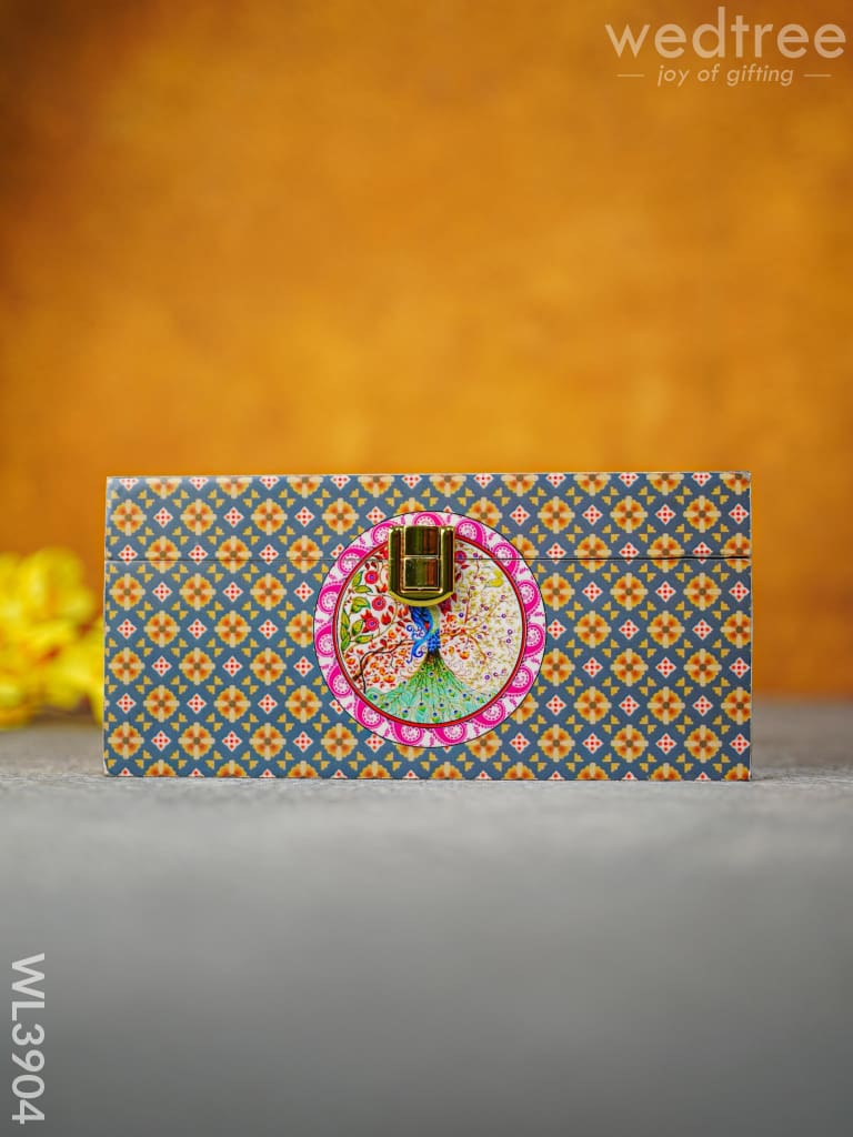 Floral Peacock Dry Fruit Box