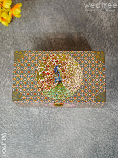 Floral Peacock Dry Fruit Box