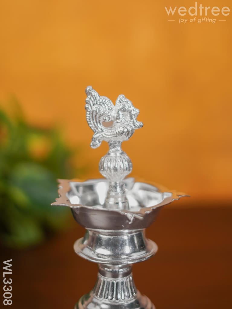 German Silver Annapakshi Kuthu Vilaku - 7.5 inch - Set of 2