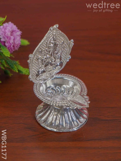 German Silver Ganesha Diya