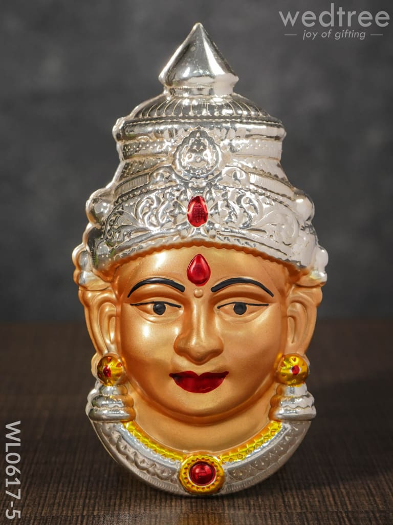 German Silver Lakshmi Face