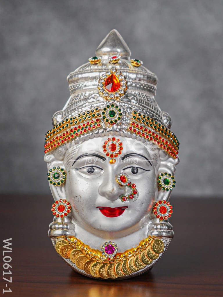 German Silver Lakshmi Face