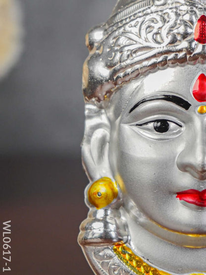 German Silver Lakshmi Face