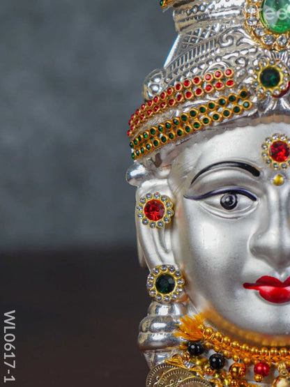 German Silver Lakshmi Face