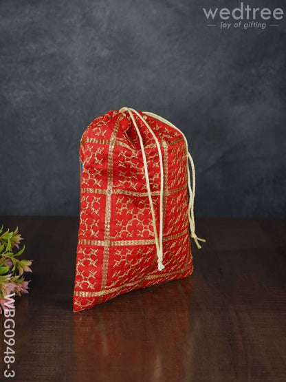 Golden Embroidary String Bag