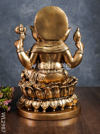 Golden Ganesha Idol