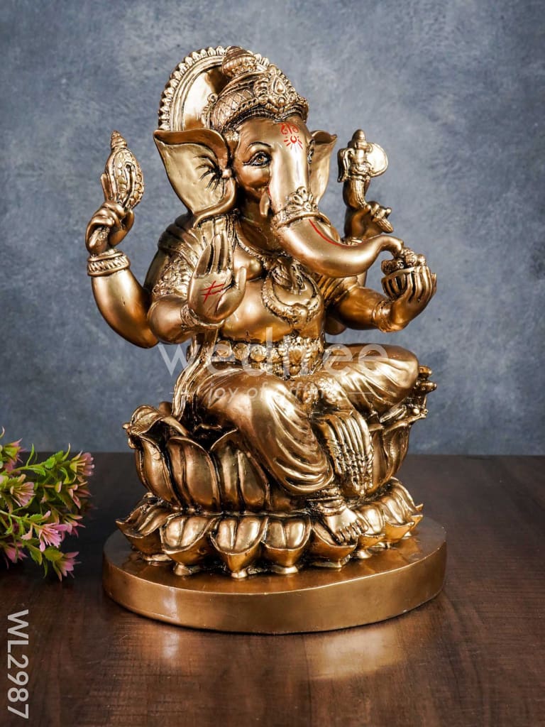 Golden Ganesha Idol