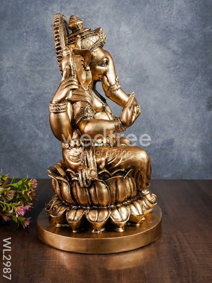 Golden Ganesha Idol