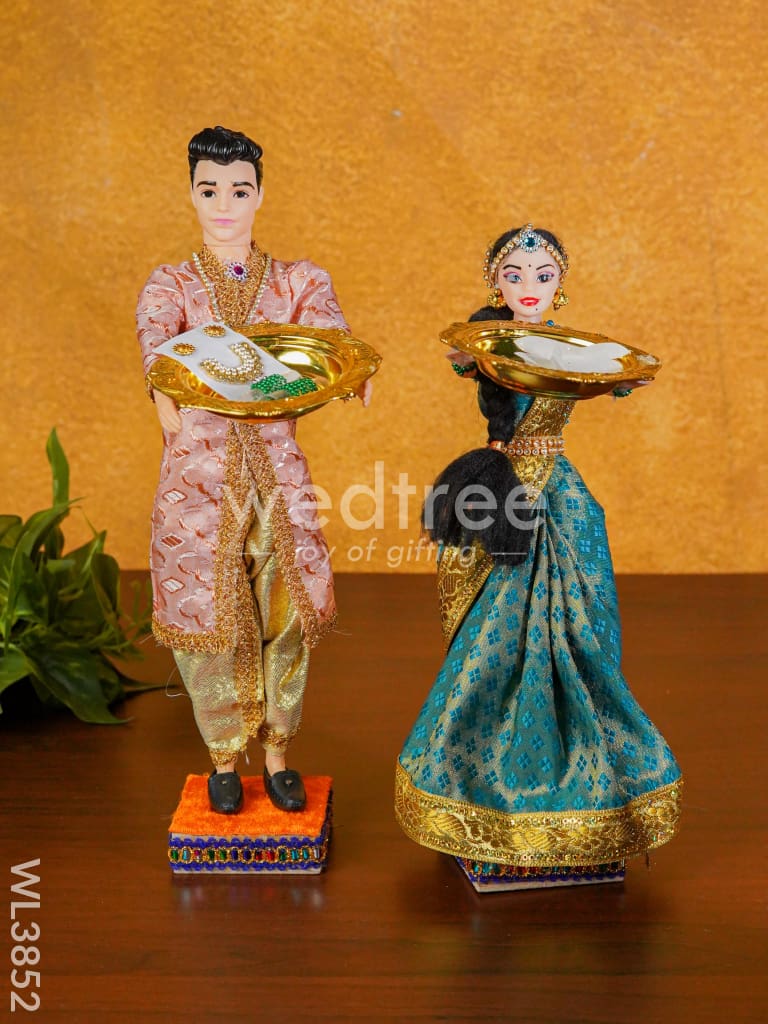 Half Saree Ceremony Doll Combo - Set of 3