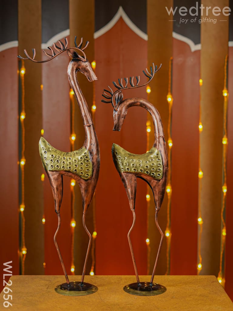 Hand Painted Deer - Set of 2