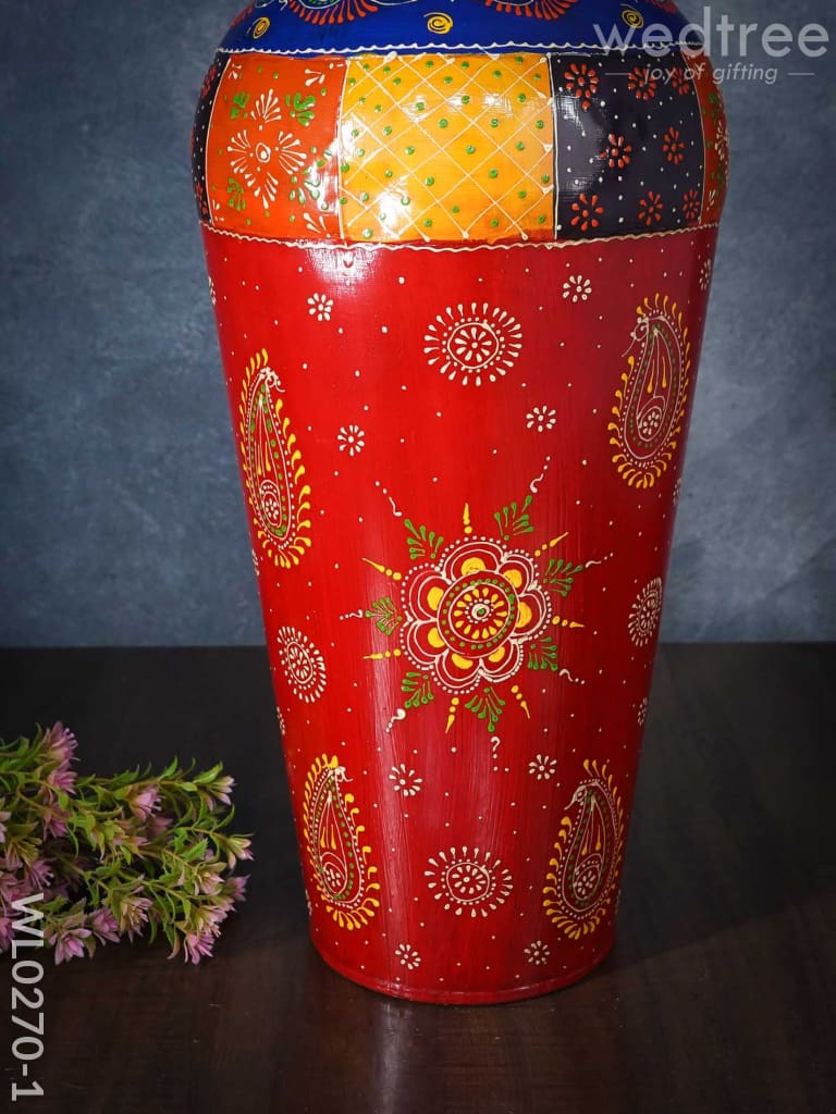 Hand Painted vase Medium