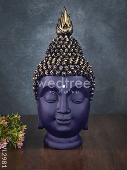 Handcrafted Polyresin Buddha Head