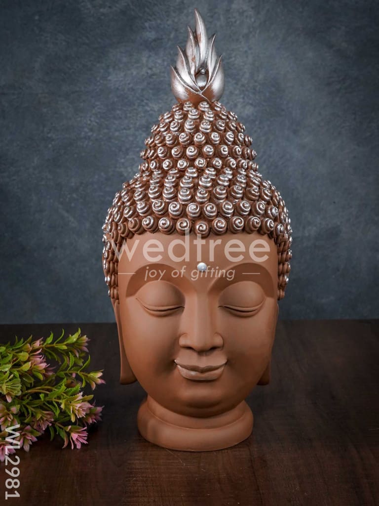 Handcrafted Polyresin Buddha Head