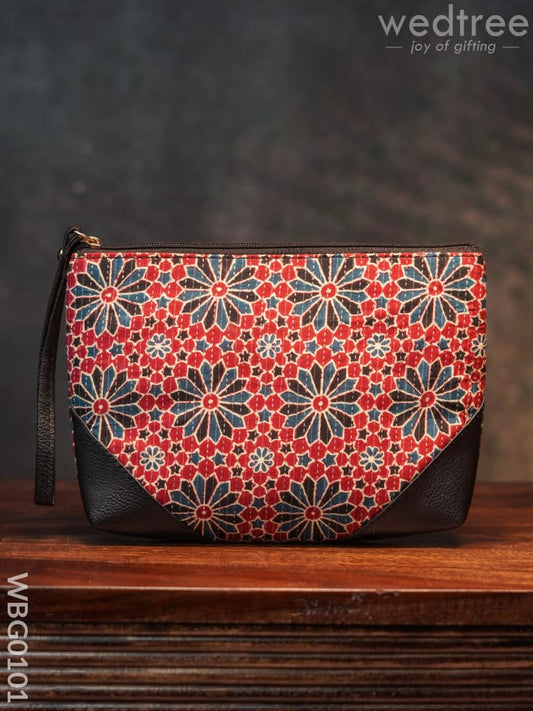 Ikkat Zipper Pouch