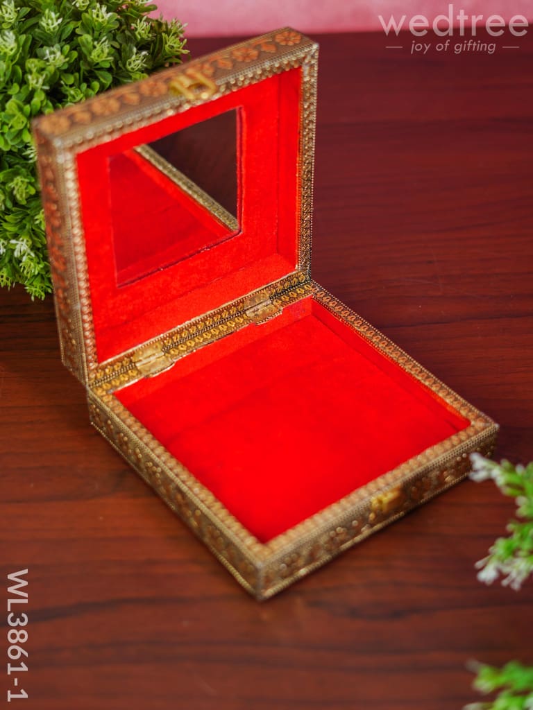 Jewel Box - Floral design with Mirror