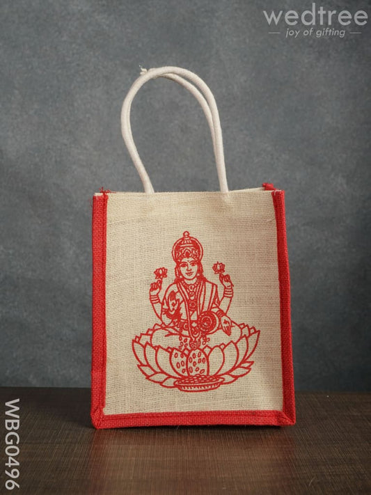 Jute Bag - Lakshmi Printed