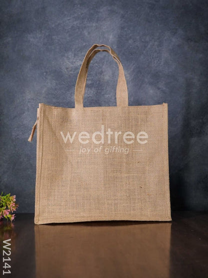 Jute Bag with Ikkat Fabric