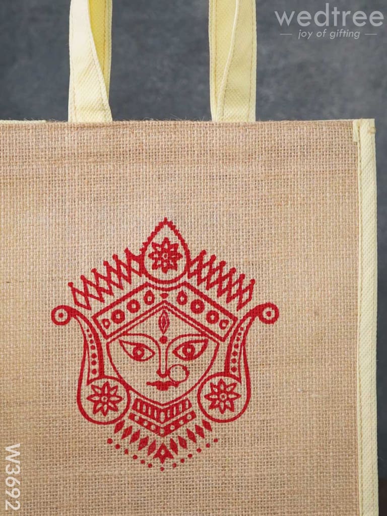 Jute Bag with Non-woven Gusset & Handle