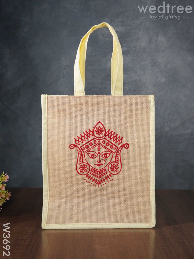 Jute Bag with Non-woven Gusset & Handle