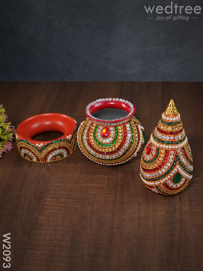 Kalash - Kundan with Stone