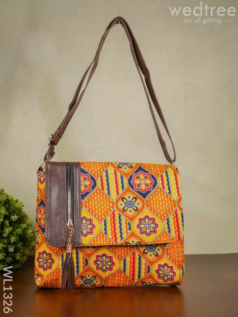 Kantha work Sling Bag