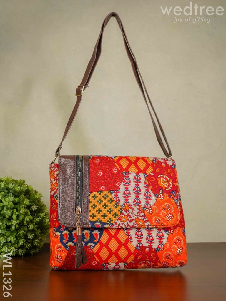 Kantha work Sling Bag