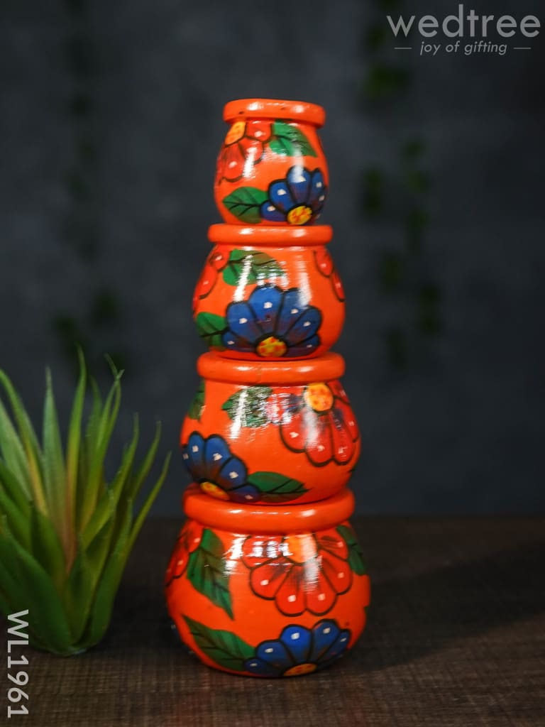 Kubera Lakshmi Pot Set (Set of 4)